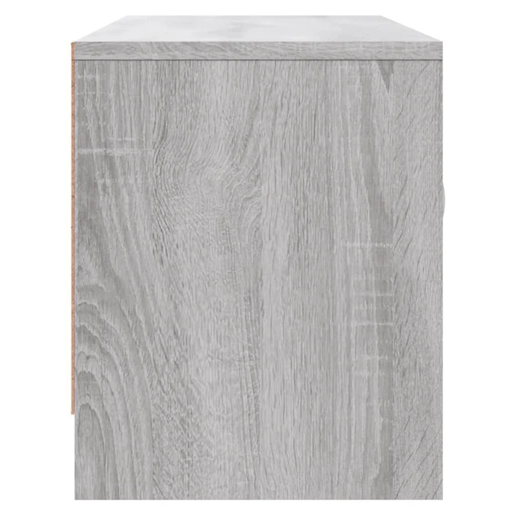 Mobile TV multimediale mensola TV credenza TV sala da pranzo soggiorno camera da letto Sonoma 102 x 30 x 37,5 cm legno ingegnerizzato grigio 02_0028347