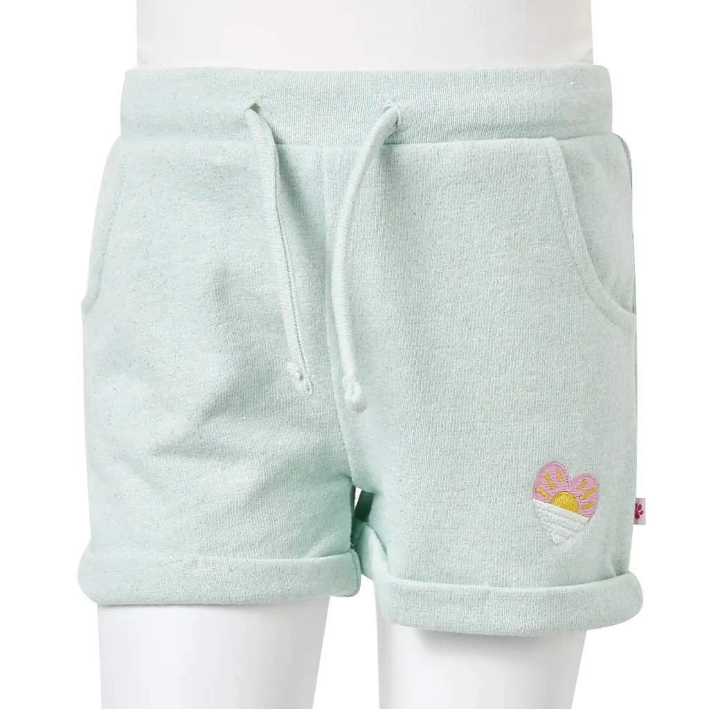 Pantaloncini per Bambini con Coulisse Menta Chiaro Misto 116 CFW6495228