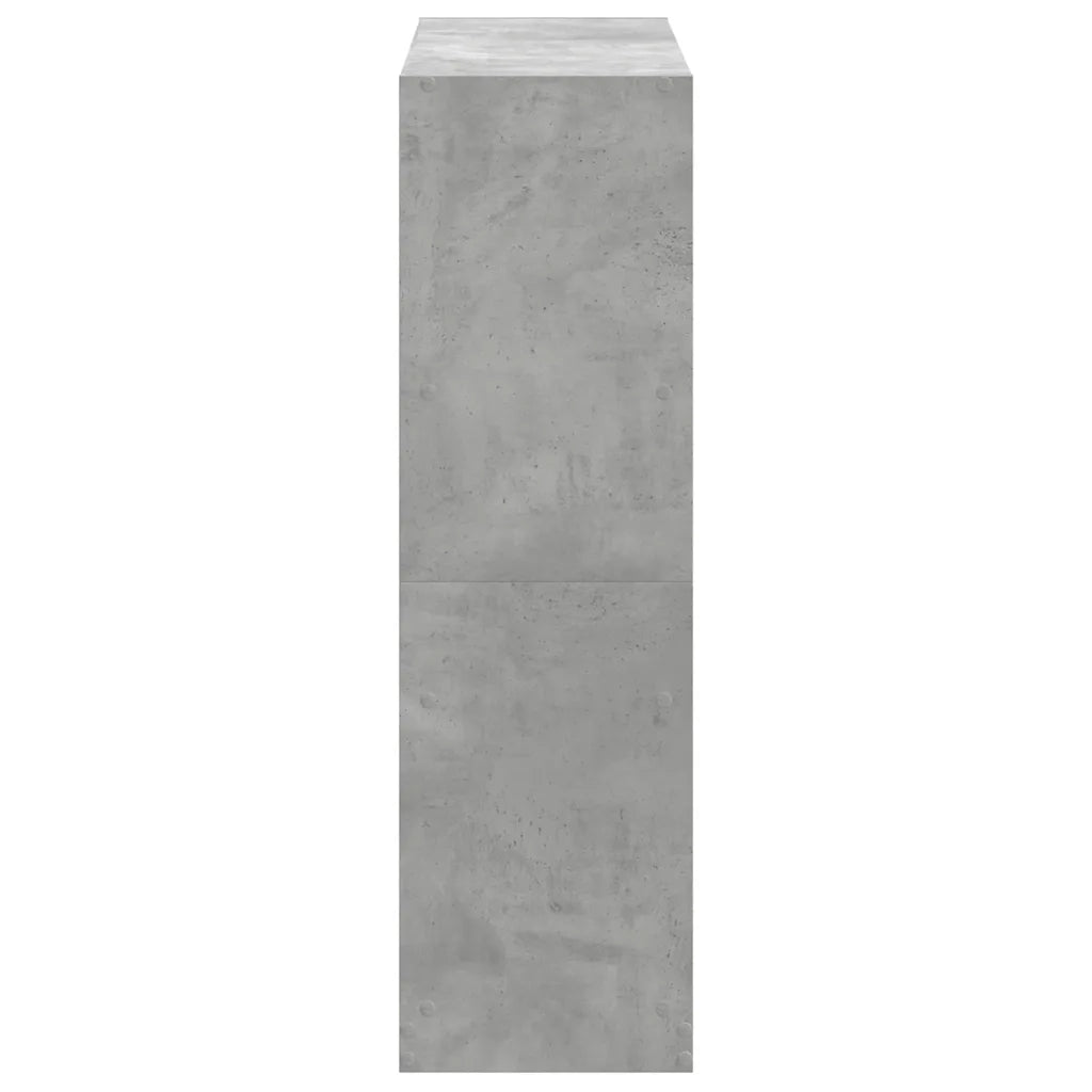 Libreria Grigio Cemento 102x32x108 cm in Legno Multistrato 3307840