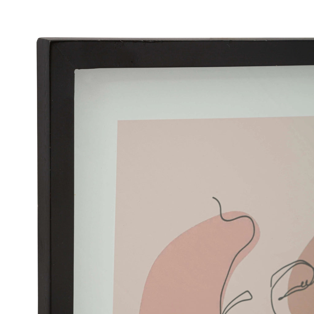 Ilaro, Quadro Materiale Struttura in Vetro, 35x47h cm Rosa