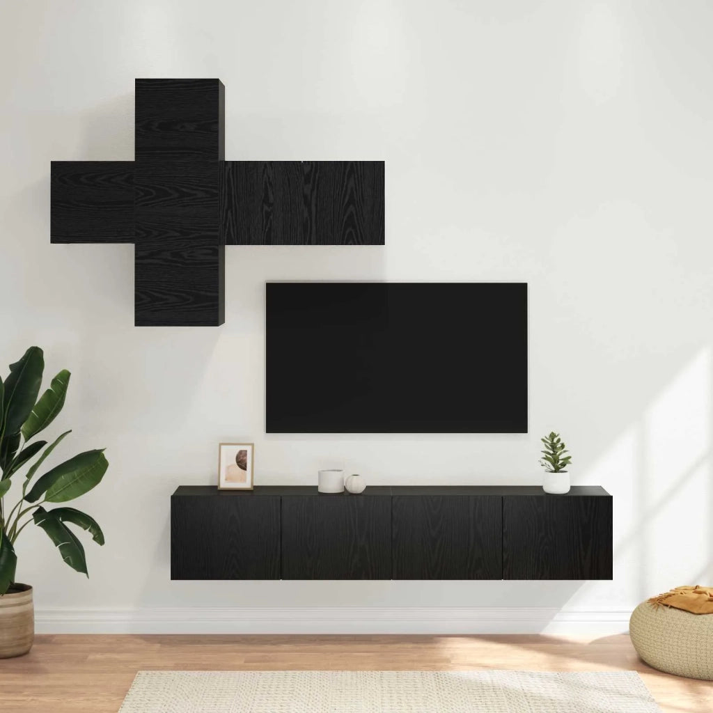 Set mobile TV Montaggio a parete 3 pcs Legno ingegnerizzato 3438611
