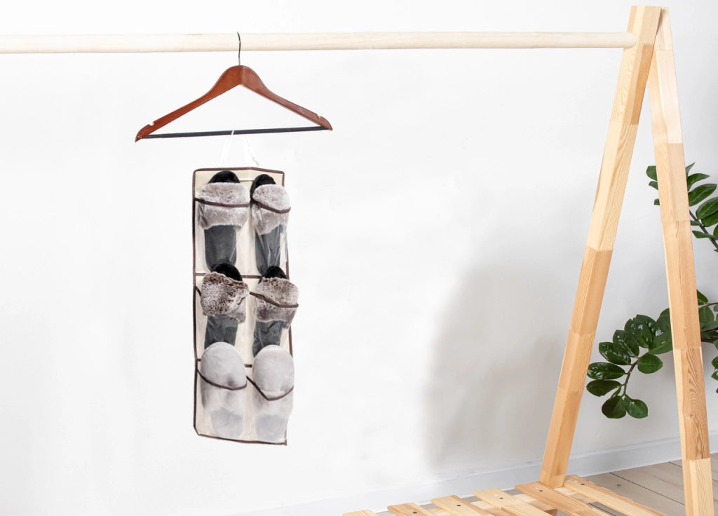 Organizer Spazio 6 Tasche Scarpiera Armadio Organizzatore Guardaroba Scarpe Ciabatte - 5 Pezzi - Scarpe