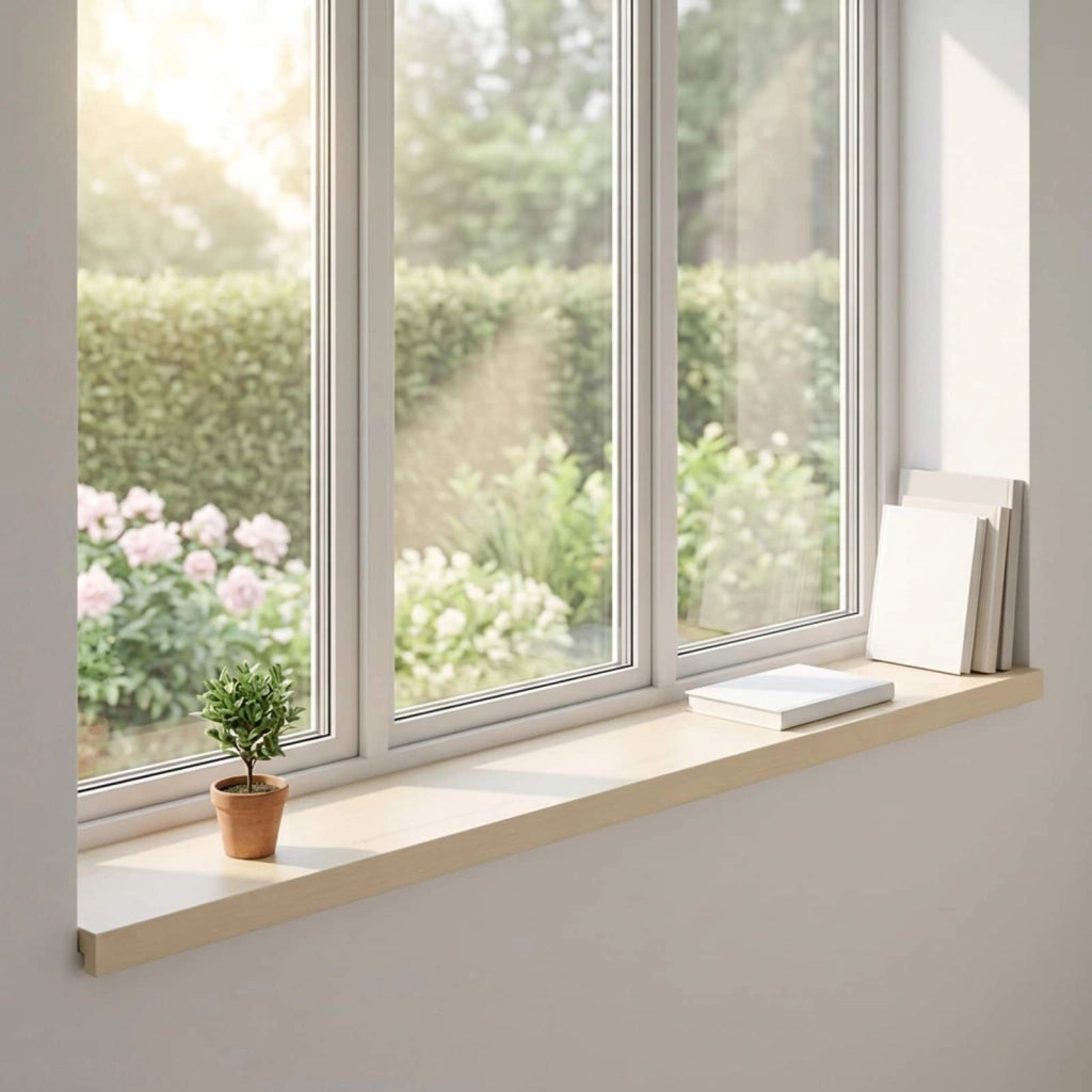 Soglie per finestre 2 pz Bianco 120 x 20 x 2 cm 42049901