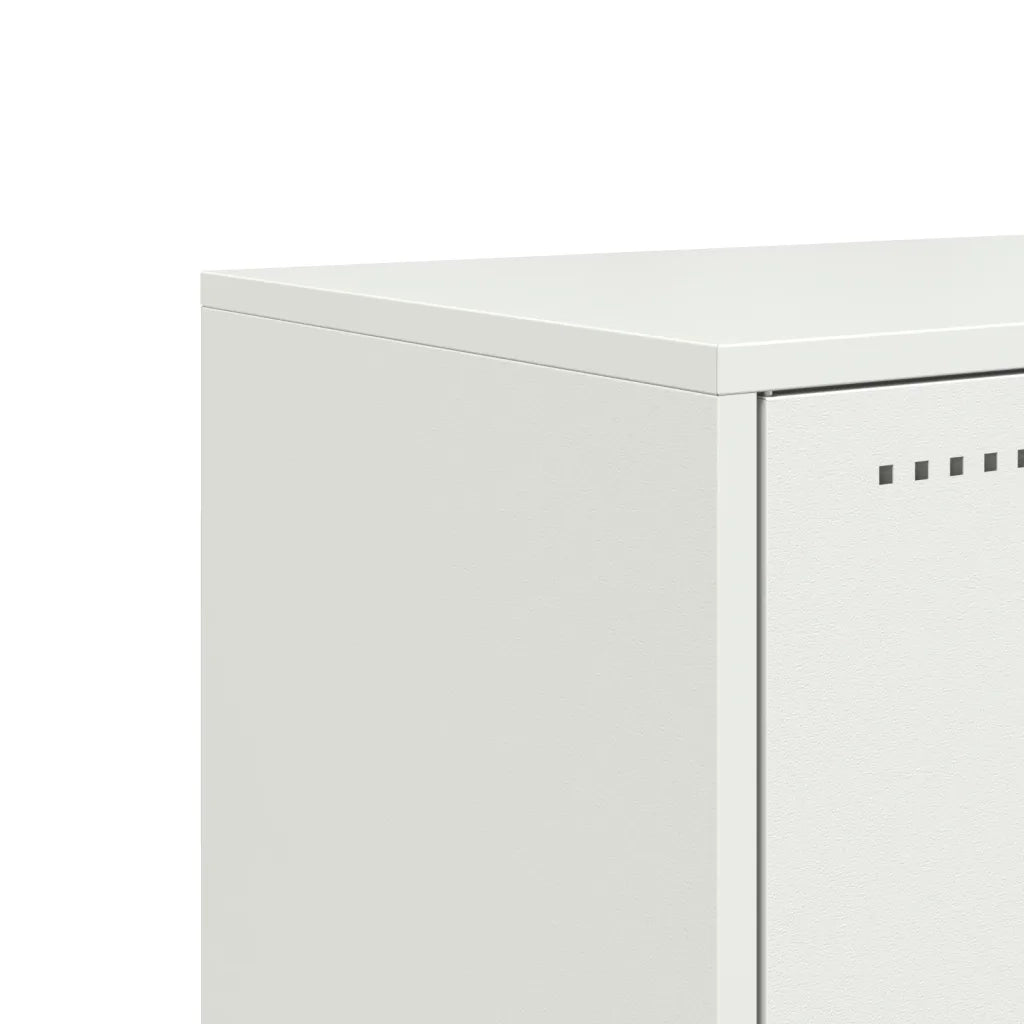 Mobile TV Bianco 100,5x39x43,5 cm in Acciaio
