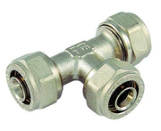 RACCORDO A T INTERMEDIO PER TUBO MULTISTRATO MODELLO AL-COBRAPEX ø20-20-20   TIEMME RACCORDERIE SPA