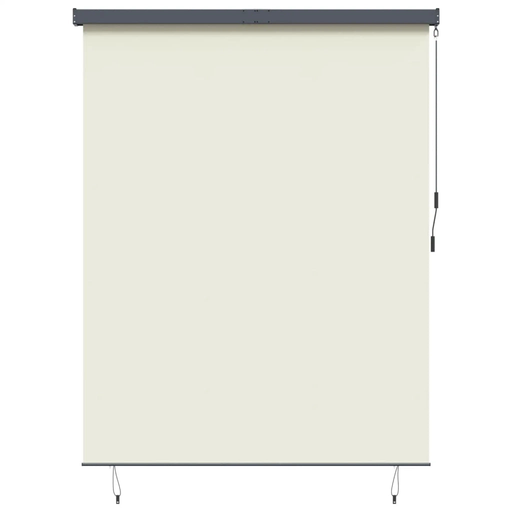 Tenda a rullo Crema 200 x 250 cm Tessuto e Alluminio 362097