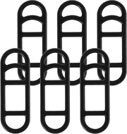 Set di 6 elastici siliconici per lampada da bicicletta e dispositivi mobili - Otrete in gomma per una facile applicazione - Migliora la visibilità e la sicurezza
