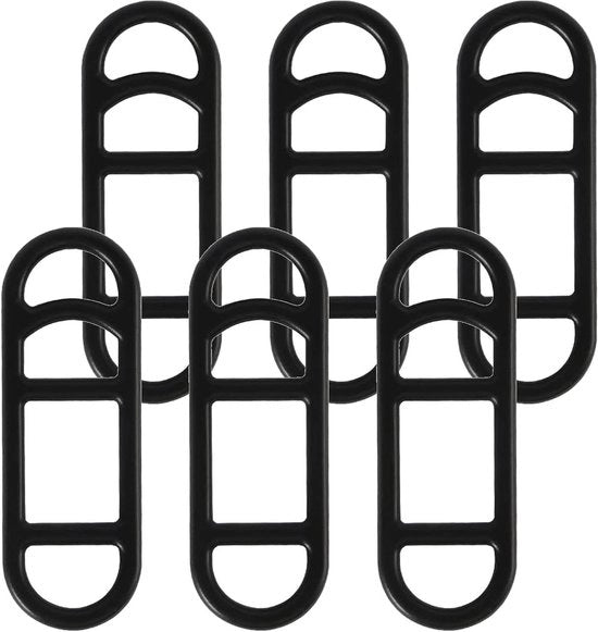 Set di 6 elastici siliconici per lampada da bicicletta e dispositivi mobili - Otrete in gomma per una facile applicazione - Migliora la visibilità e la sicurezza