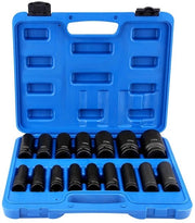 Set di chiavi a martello 16 pezzi - 1/2 Pollici Azionamento - 10 Mm/32 Mm Lato interno - Acciaio Cr-Mo - Cassetto attrezzi - Set di chiavi a martello