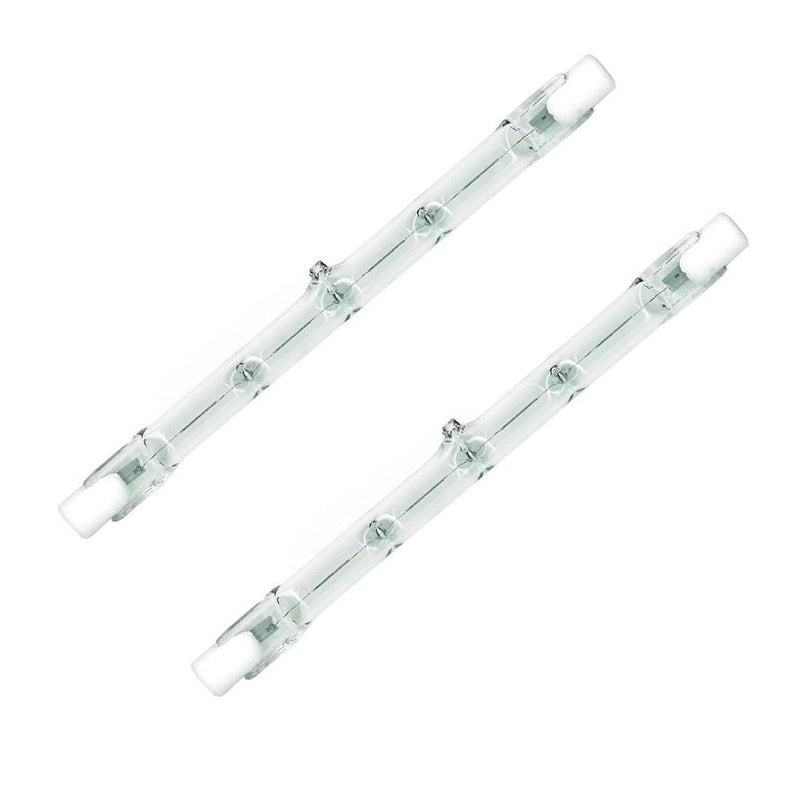 2 PZ Lampade Alogene Dimmerabili R7S 118mm 160W 2650lm Bianco Caldo 2800K