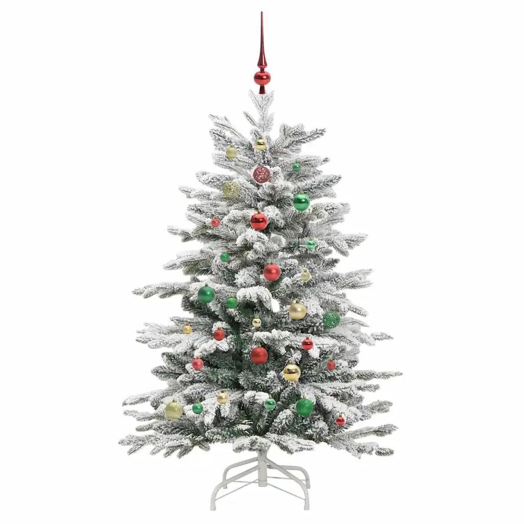 Albero di Natale | Decorazioni natalizie Artificiale con Rami Pieghevoli Bianco 150 cm