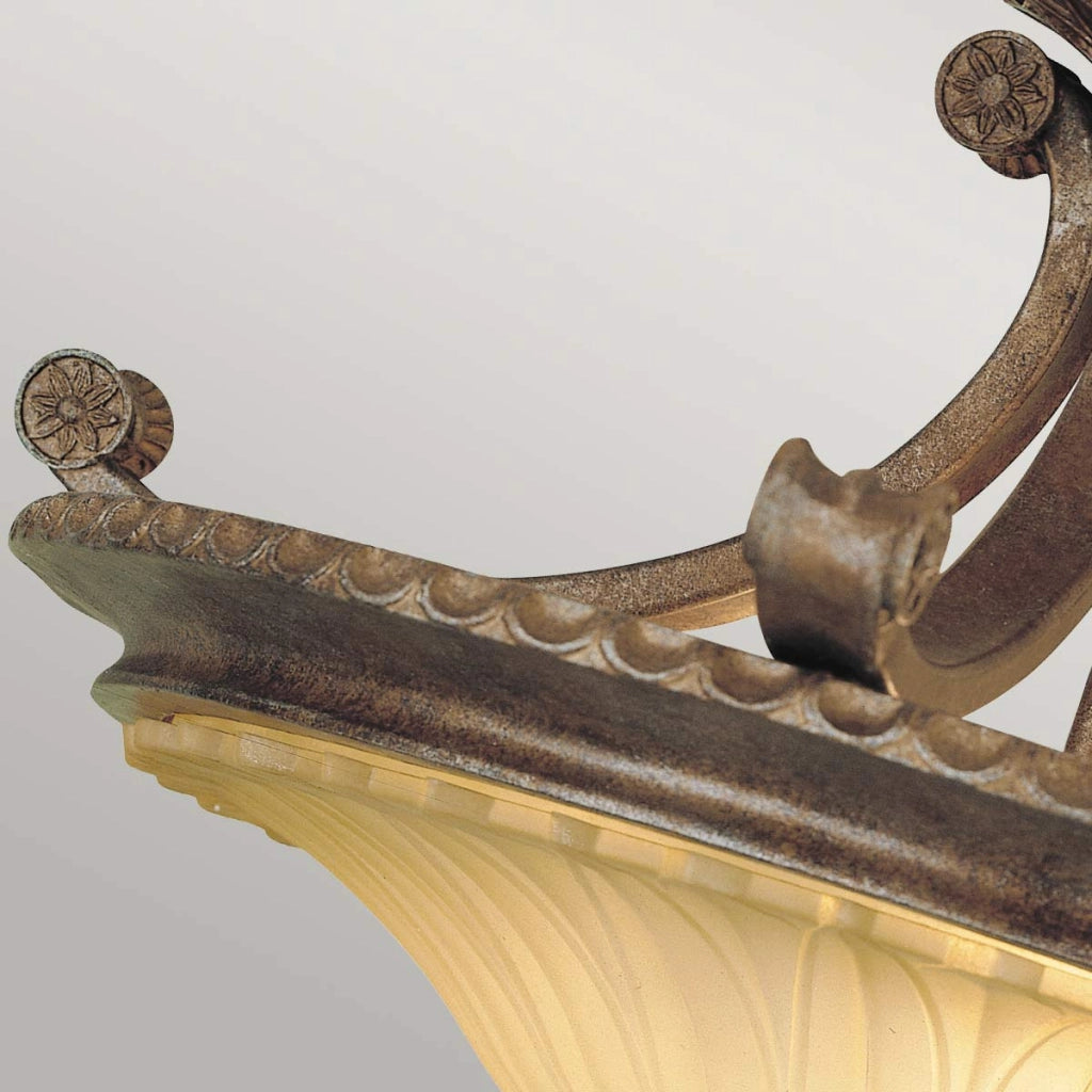 Plafoniera Stirling Castle bronzo britannico 2xE27 Feiss