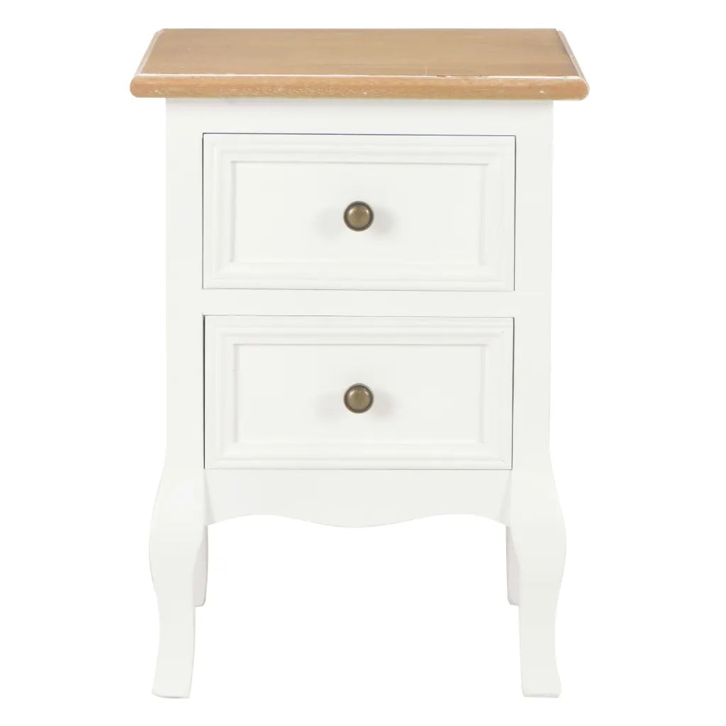 Comodini Bianchi 2 pz 35x30x49 cm in MDF 280037
