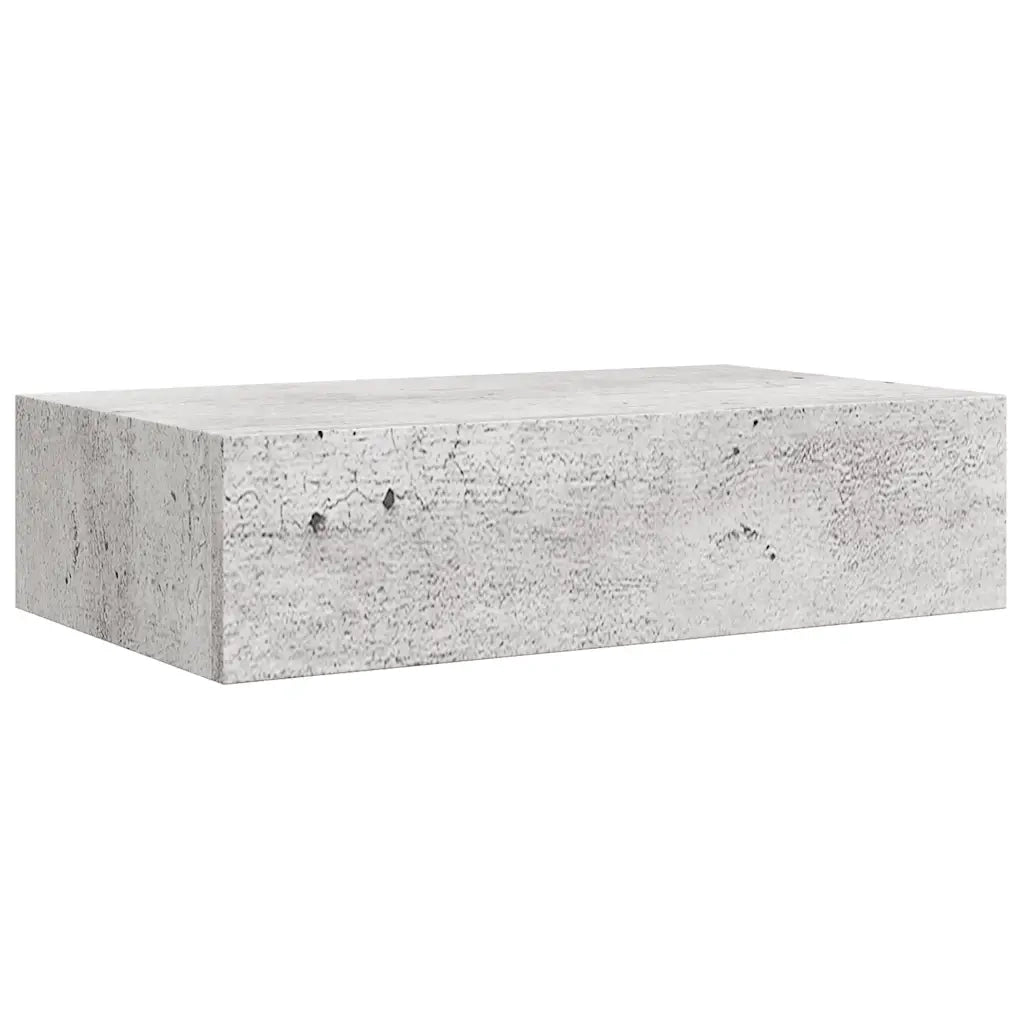 Scaffali con Cassetti 2 pz Grigio Cemento 40x23,5x10 cm in MDF 330252