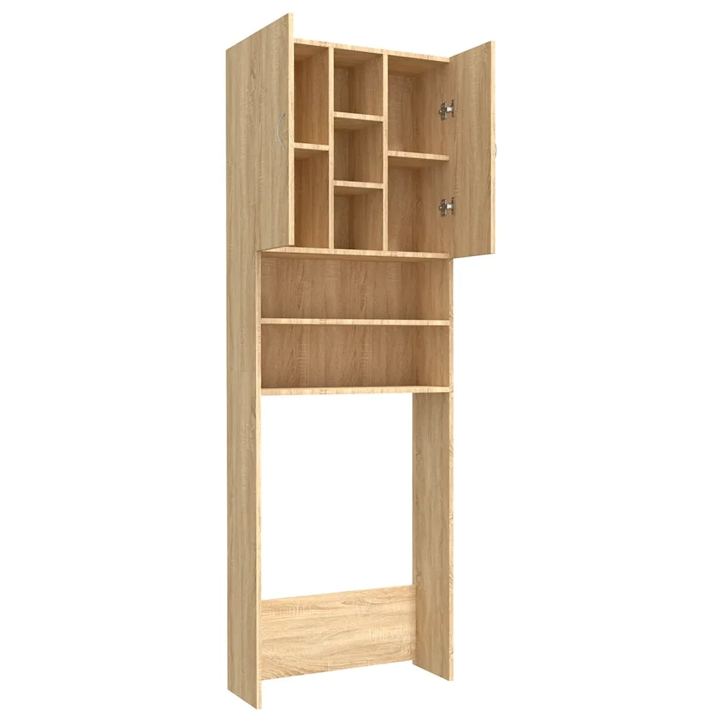 Mobile per Lavatrice Rovere Sonoma 64x25,5x190 cm CFW9081173