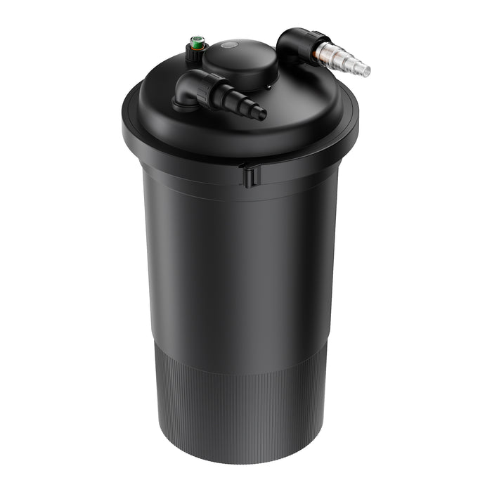 CPF-500 Filtro a pressione con UVC 18 W e chiarificatore per laghetti fino a 30.000l d’acqua