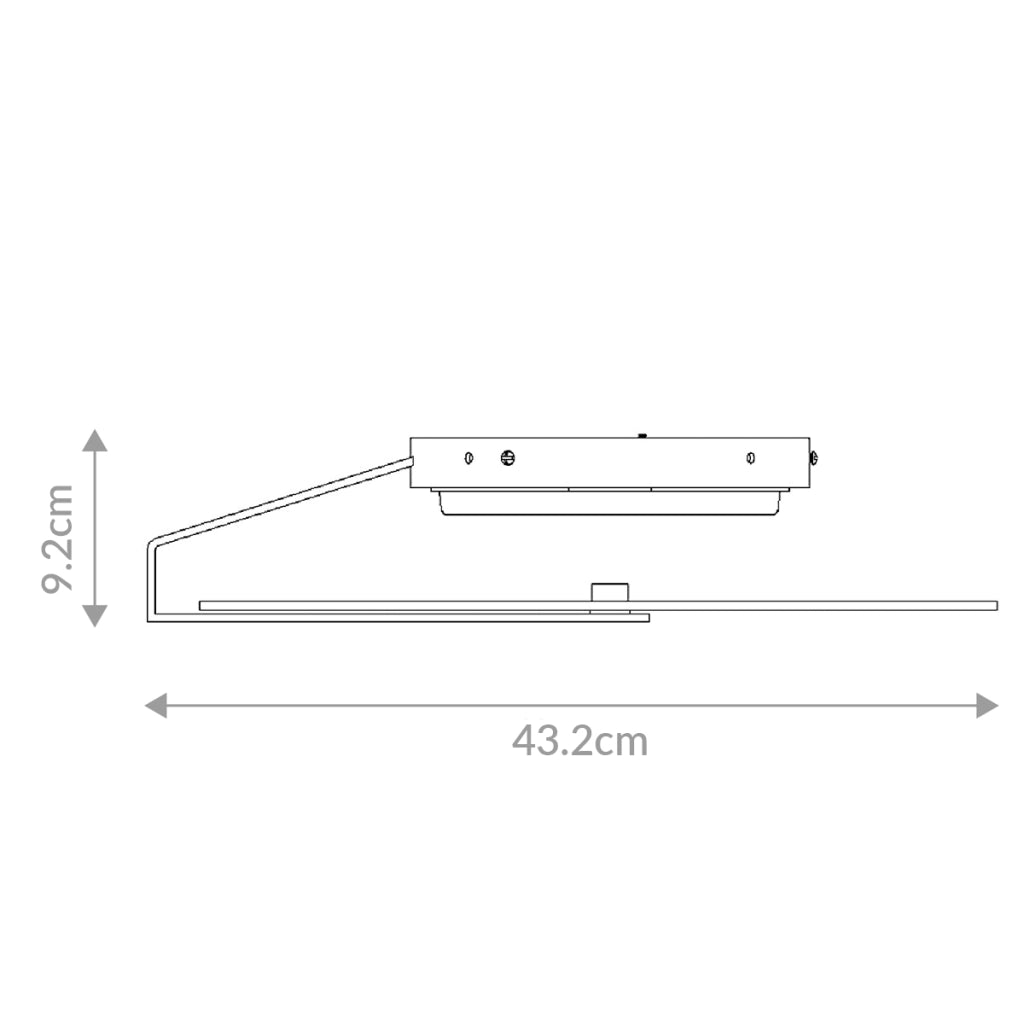 Applique/plafoniera Nuvola nero/bianco Ø43 LED 18W dimmerabile