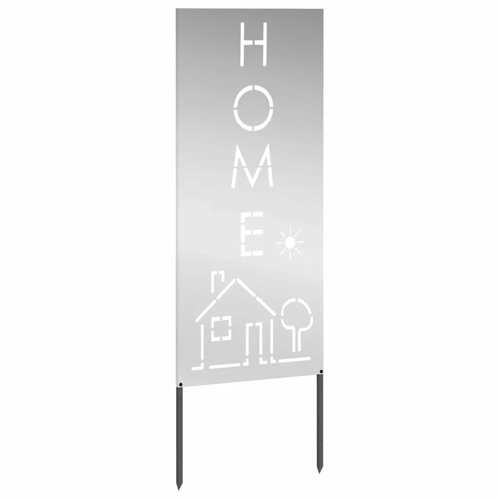 vidaXL Pannello Decorativo da Giardino Argento 50 x 140 cm