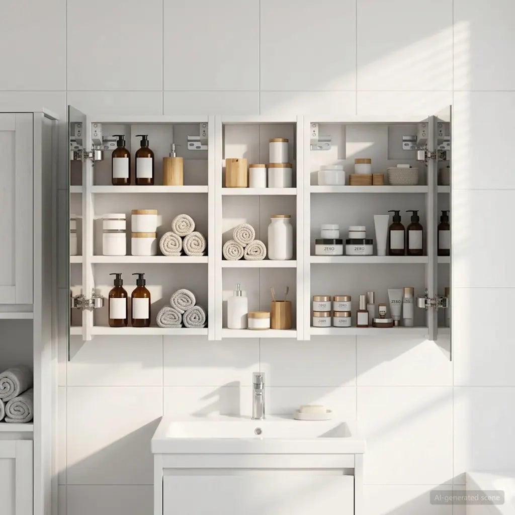 Set di Armadi da Bagno con lo scaffale 3 pcs 80 x 10,5 x 50 cm 3403648