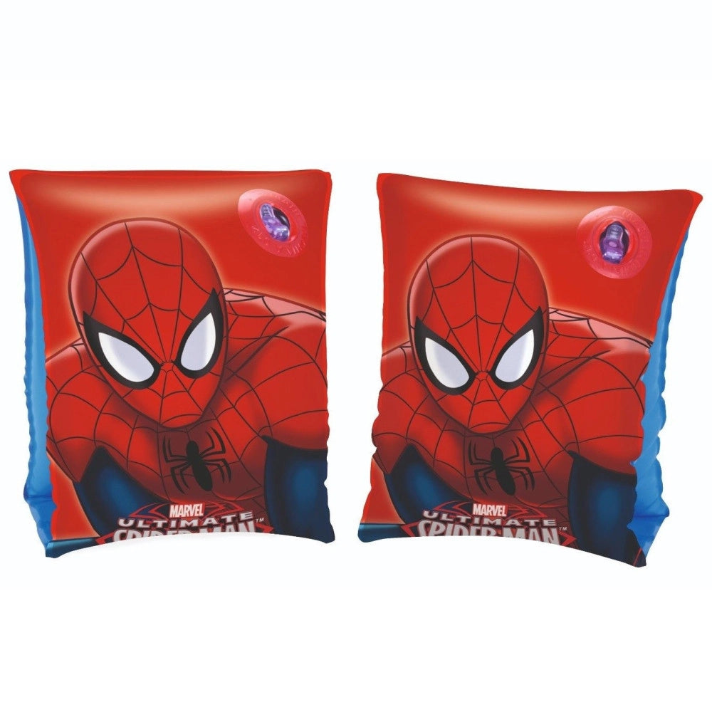 Trade Shop - Spiderman Braccioli 23x15cm Bambini Mare Giochi Spiaggia Piscina Nuoto 98001w -
