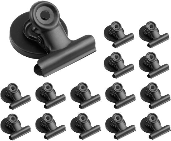 Pacco di 15 viti magnetiche 30 mm, magneti per frigorifero con magneti ultrapotenti, viti magnetiche per lavagna bianca, foto e calendari, nero