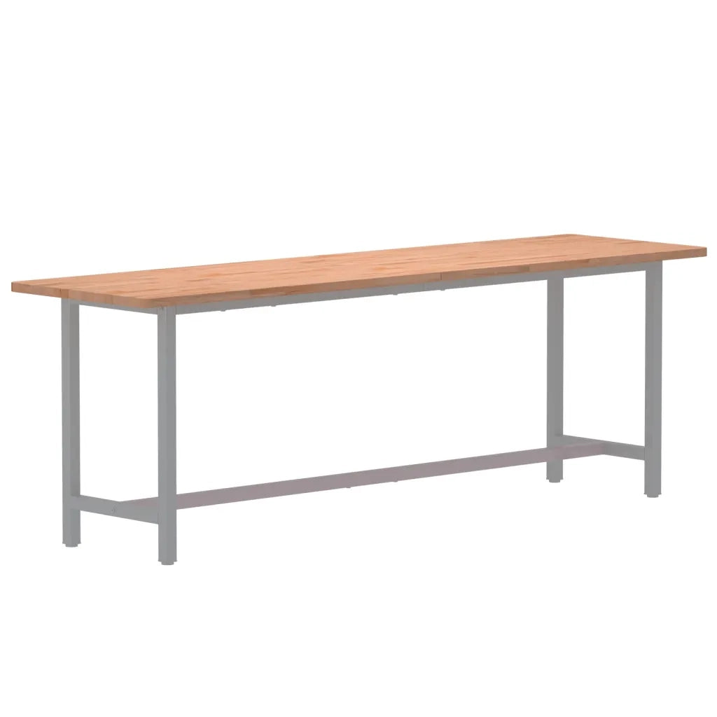 Piano Scrivania 200x55x2,5 cm in Legno Massello di Faggio 356097