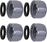 Flessa con vite a 32mm - Bocchetta rotonda con anello interno - Bocchetta per tubo - Chiave per serraggio con gomma - Impermeabile - Resistentente all'usura e al freddo - Coperchio per tubo