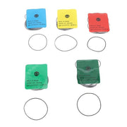 Set di O-ringen in gomma per orologi - 90 pezzi - Impermeabili - Diversi diametri - Protezione contro acqua e polvere - Componenti orologici