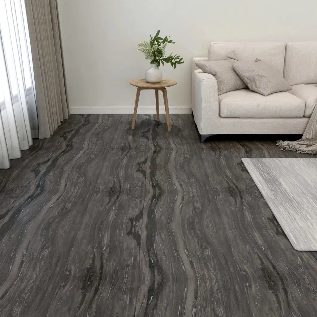 Listoni per Pavimenti Autoadesivi 20pz PVC 1,86 mÂ² Grigio Scuro cod mxl 51864