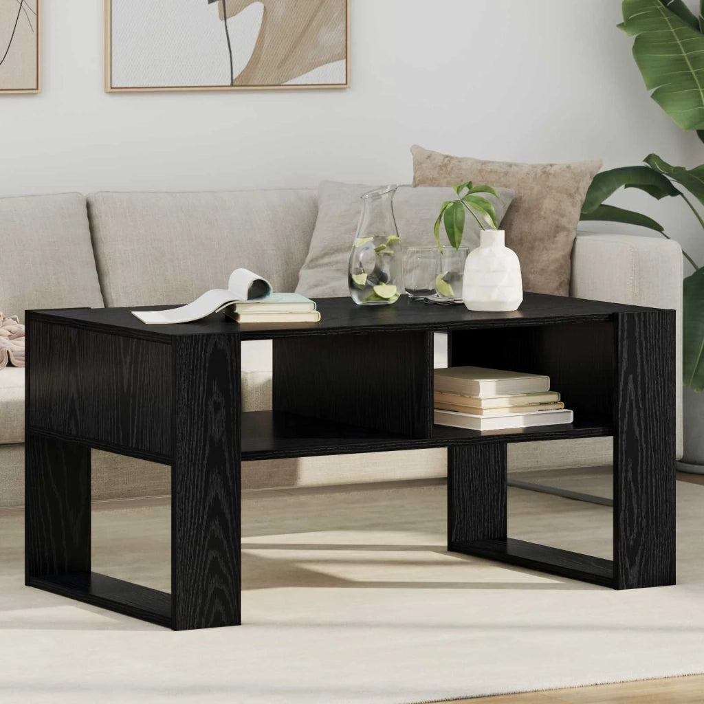 Tavolino da salotto Rovere Nero 92 x 53 x 45 cm 8000093