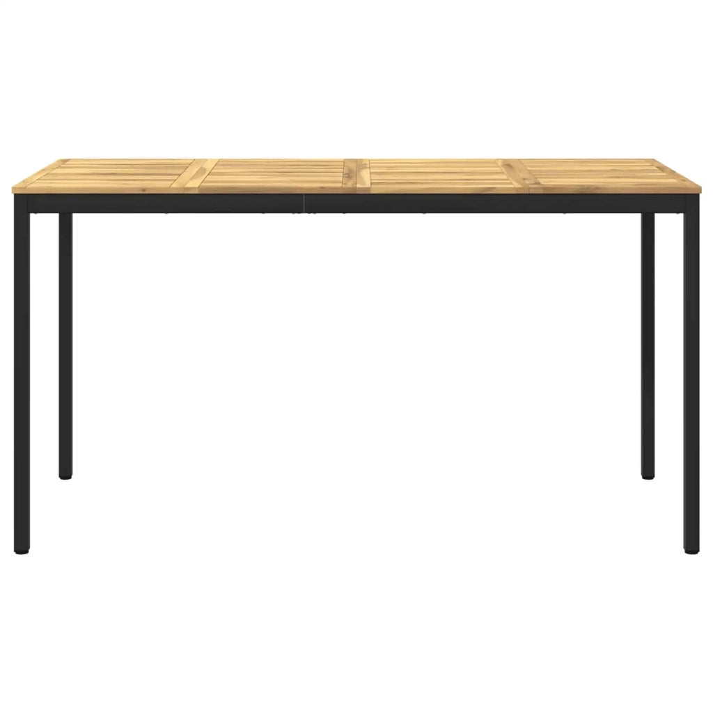 Tavolo Bar da Giardino Bianco e Nero 196 x 80,5 x 105 cm 901790