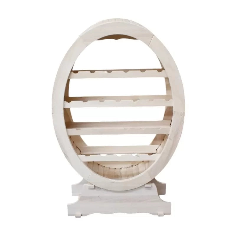 Portabottiglie in legno classico grezzo l.79 p.31 h.123 (1211) - Mobili 2G
