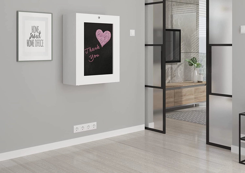 SCRIVANIA PIEGH. DA APPENDERE LIBRERIA UFFICIO CASA BIANCO OPACO 145X90X60CM TILT