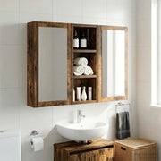 Armadio da bagno a muro Quercia Affumicata 20 x 10 x 50 cm 889283