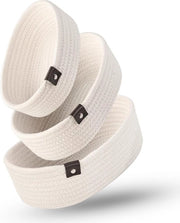 Set di 3 cassetti ovali per armadi a parete - Organizzazione camera da letto, bagno, bambino - Comoda, lavello, armadio per bambini