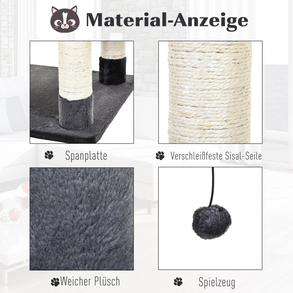 Tiragraffi Lusso con Amaca ¨C Xylo ¨C Grigio Scuro 60x48x144cm