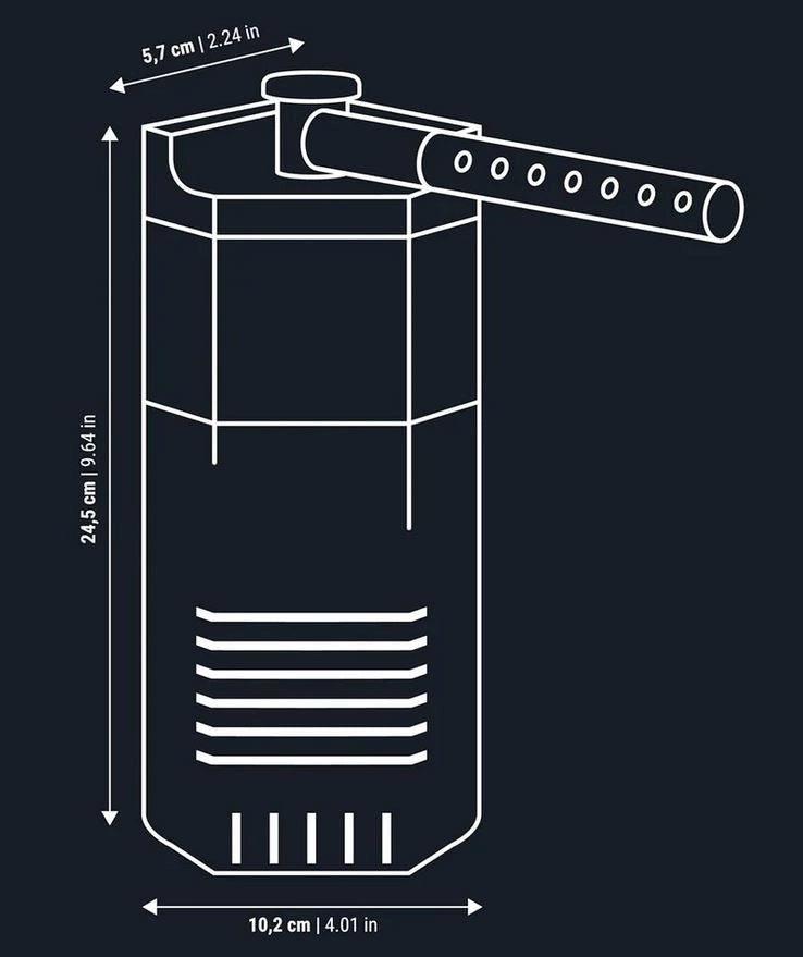 Dennerle Nano Corner 100 - Filtro angolare per acquari fino a 100L
