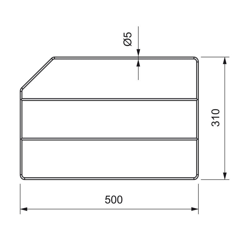 Set di piatti girevoli Shelvo a 1/2 luna, per modulo da 900 mm, Tecnoplastica e Alluminio, Grigia