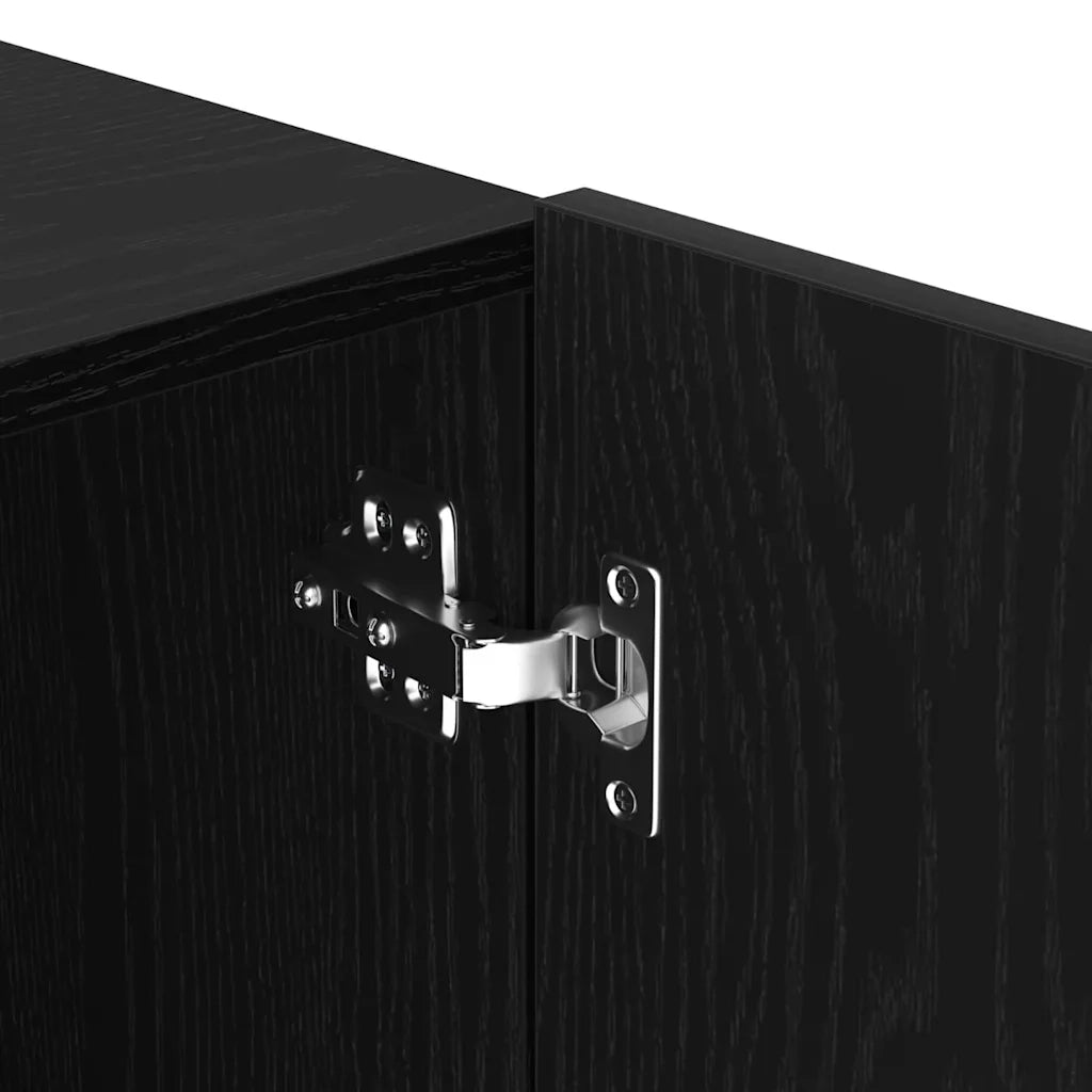 Set mobile TV Rovere Nero 100 x 30 x 41 cm Legno multistrato 863084