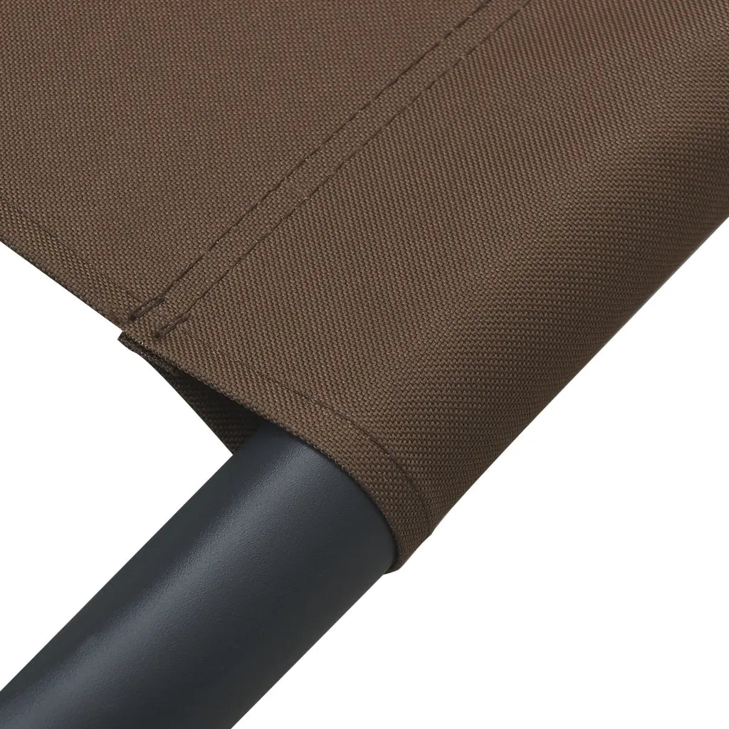 Lettino da Esterno in Tessuto Marrone CFW8162353