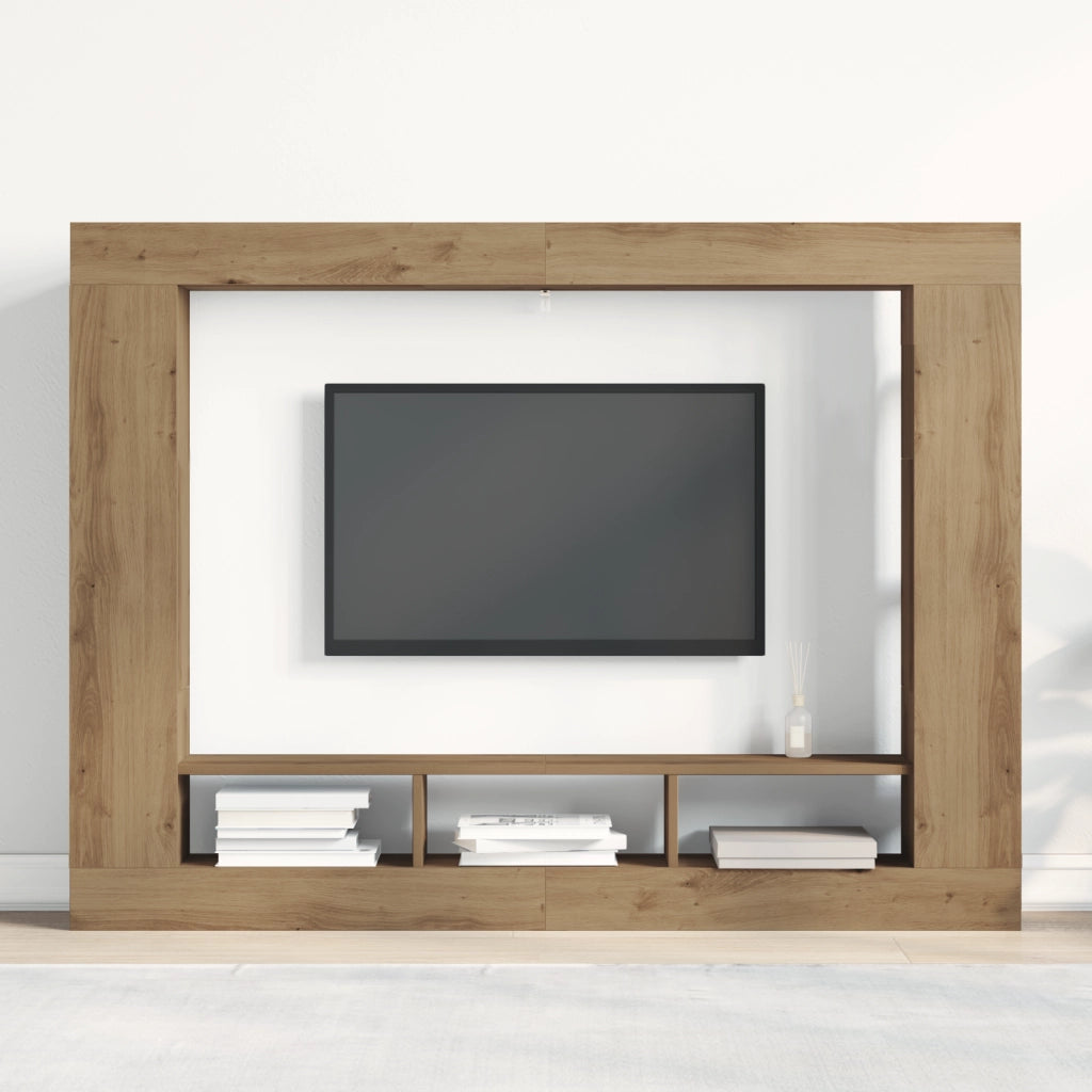 Mobile TV Wall-Mounted in Rovere Artigianale 152x22x113 cm