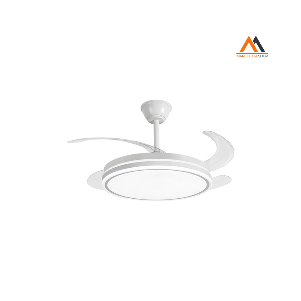 PLAFONIERA LED ROTONDA CON VENTILATORE 'AERALIS' Ø 482 x 415