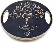Pannello di equilibrio in legno per esercizi di fitness e coordinazione - Diametro 39.5 cm