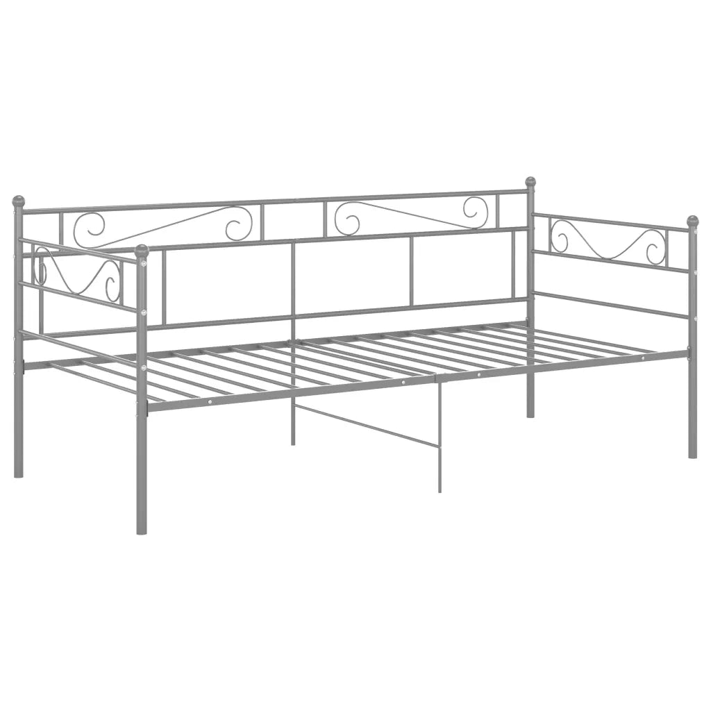 Telaio Divano Letto Grigio in Metallo 90x200 cm cod mxl 59850