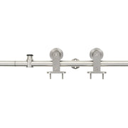 Kit Binari Porta Scorrevole 183 cm Acciaio Inossidabile Argento CFW8446583