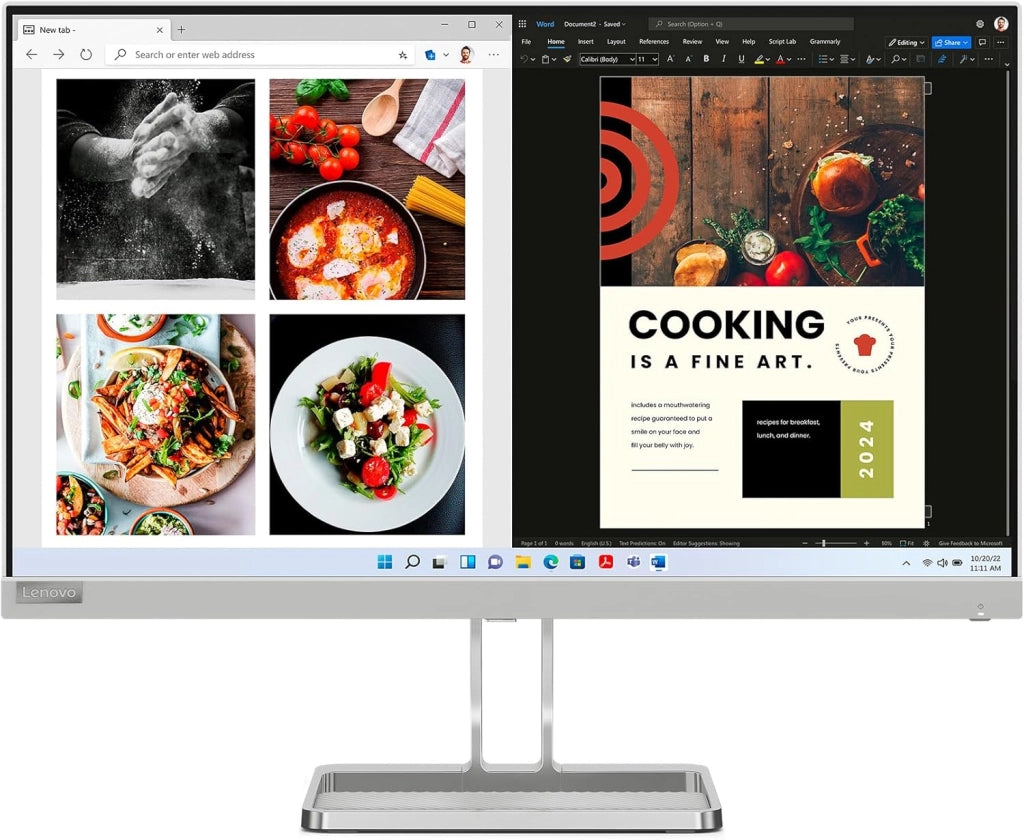 L24i-40 LED display 60,5 cm [23.8] 1920 x 1080 Pixel Full HD Grigio (Lenovo L24i-40 sk?rm - WLED - 24 - AM)