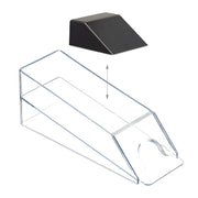 Elegante distributore di carte da gioco professionale 10 x 10 x 29 cm in plastica trasparente 13_0013630