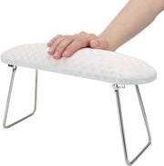 Cuscino per manicure pieghevole - supporto per unghie - cuscino per manicure con piede di supporto in acciaio inossidabile - schokresistente - con piede di supporto in acciaio inossidabile - modello con supporto per braccio