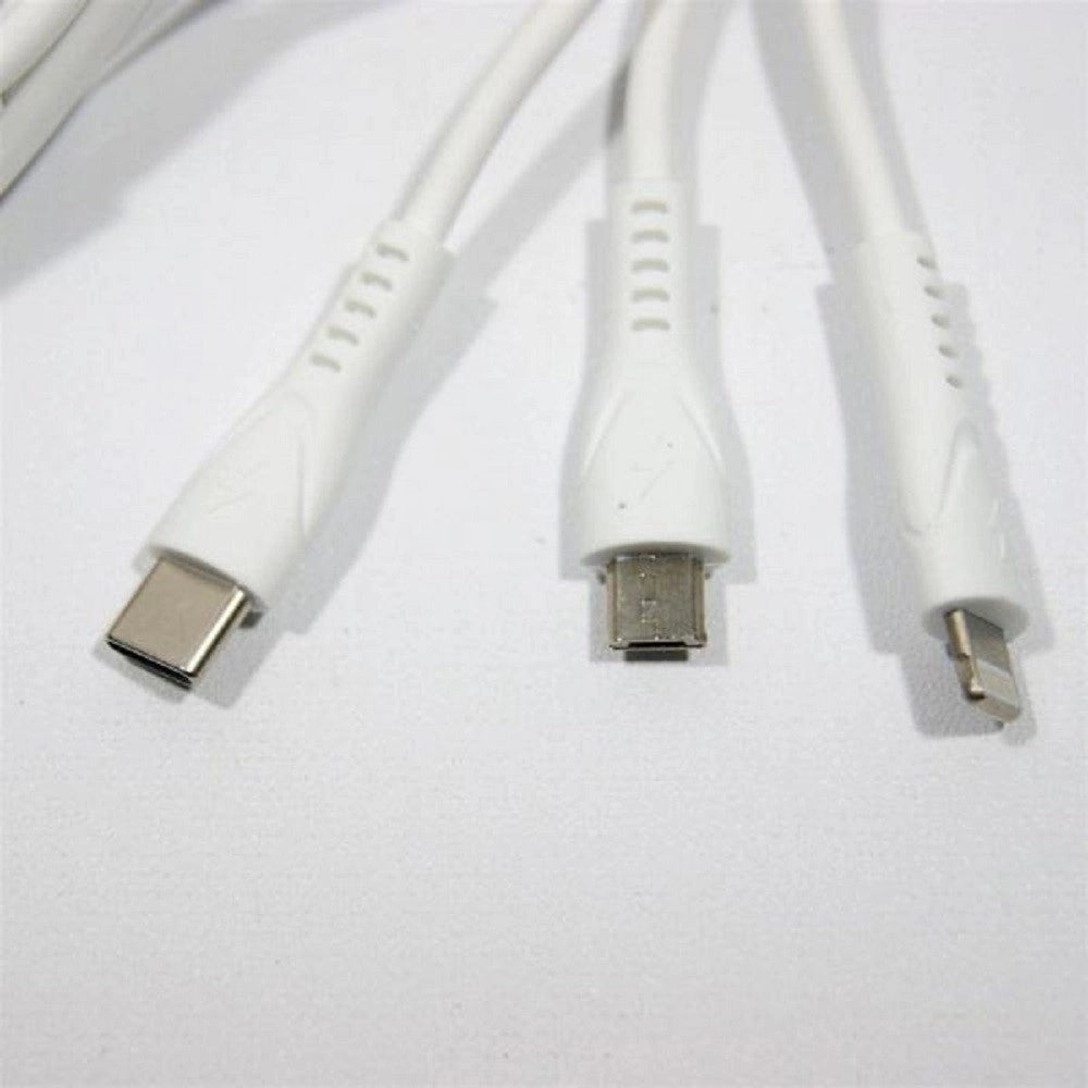 Trade Shop - Cavo Usb 5 In 1 40 Cm Ricarica Rapida Trasferimento Dati 3.1a 2 Porte Usb Q-a35 -