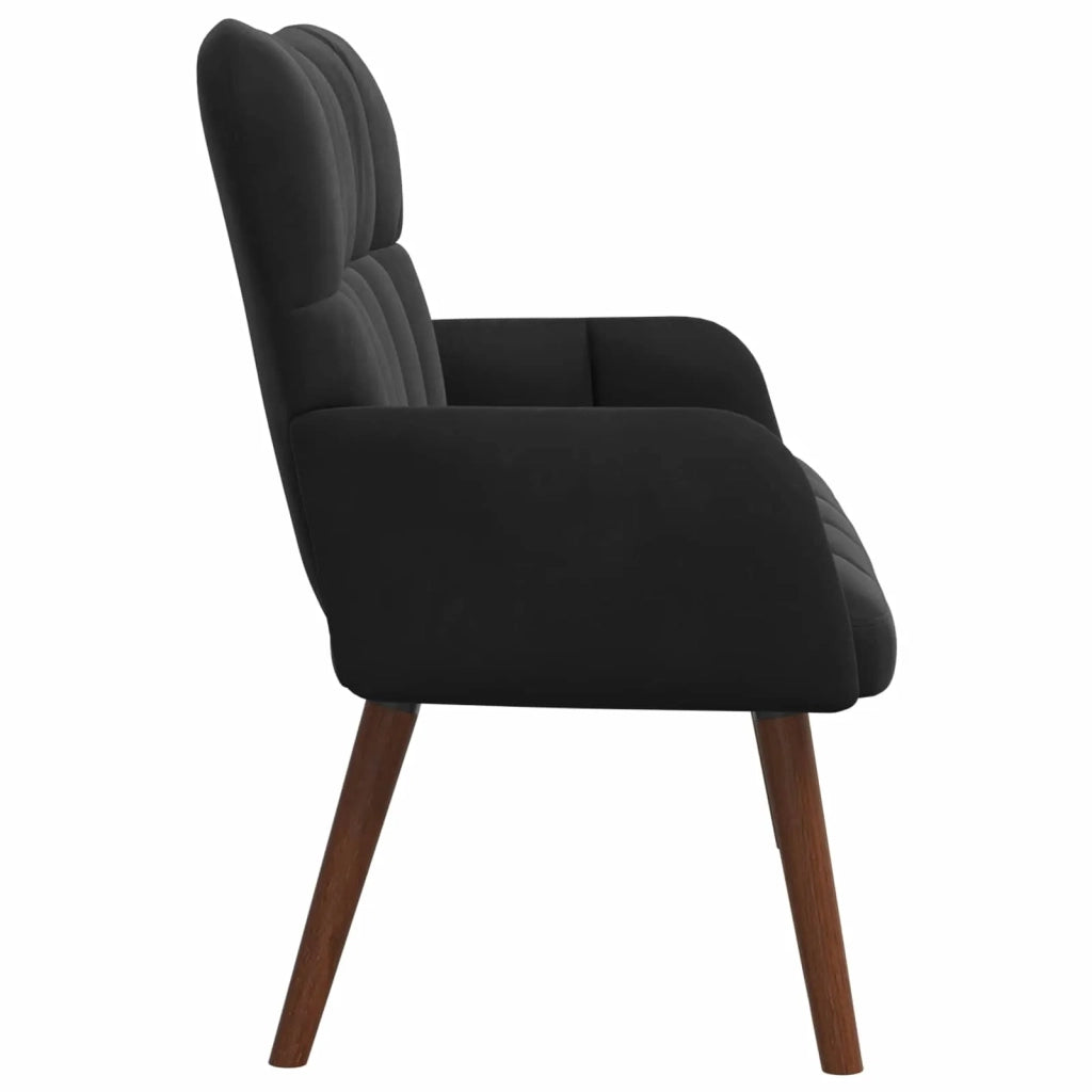 Divano | Divano da soggiorno | Sofa a Due Posti Nero 115 x 61 x 87 cm Velluto